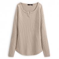 女装开叉领基础款 中杏色