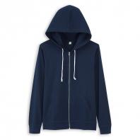 超轻薄便携式女开衫连帽卫衣 女 藏蓝