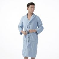 精梳新疆长绒棉男士浴袍