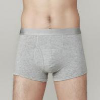 精梳棉纯色平角男士内裤