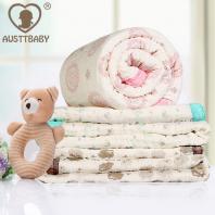 纯棉8层宝宝纱布被子夏婴儿盖毯毛毯儿童空调被夏凉被